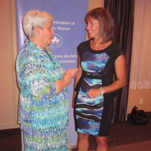 barbara-in-conversation-with-2-time-olympic-gold-medalist-catriona-lemay-doan-guest-speaker-at-the-agm-2013-federation-banquet