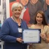 barbara-presenting-a-scholarship-to-nicole-lanegeomatics-surveying-engineering-technology-co-op-student-at-the-college-of-the-north-atlantic